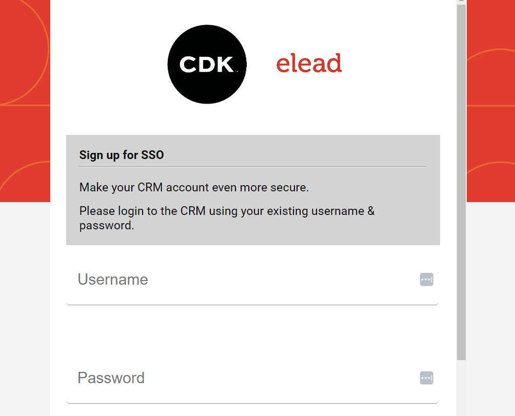 ELeads CRM Login Process